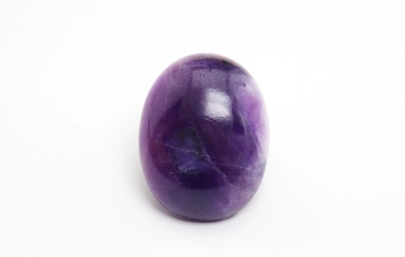 Sugilite Cabochon Loose Oval Natural Stone From Aouth Africa - 18.8ct / 20.4mm X 15mm X 7mm (b9331)