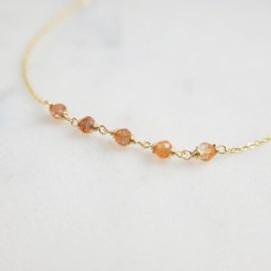 Shop Sunstone Necklaces! Sunstone Necklace, Handmade Jewelry Necklaces for Women, Gemstone Necklace, Simple Gold Necklace, Beaded Choker, Dainty Necklace, Gift | Natural genuine Sunstone necklaces. Buy crystal jewelry, handmade handcrafted artisan jewelry for women.  Unique handmade gift ideas. #jewelry #beadednecklaces #beadedjewelry #gift #shopping #handmadejewelry #fashion #style #product #necklaces #affiliate #ad