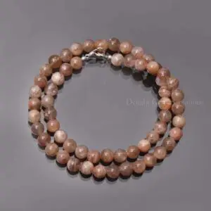 Shop Sunstone Necklaces! Natural Brown Sunstone Beaded Necklace, 8mm Sunstone Smooth Round Beads Necklace, Brown Sunstone Gemstone Necklace Jewelry, Women's Necklace | Natural genuine Sunstone necklaces. Buy crystal jewelry, handmade handcrafted artisan jewelry for women.  Unique handmade gift ideas. #jewelry #beadednecklaces #beadedjewelry #gift #shopping #handmadejewelry #fashion #style #product #necklaces #affiliate #ad