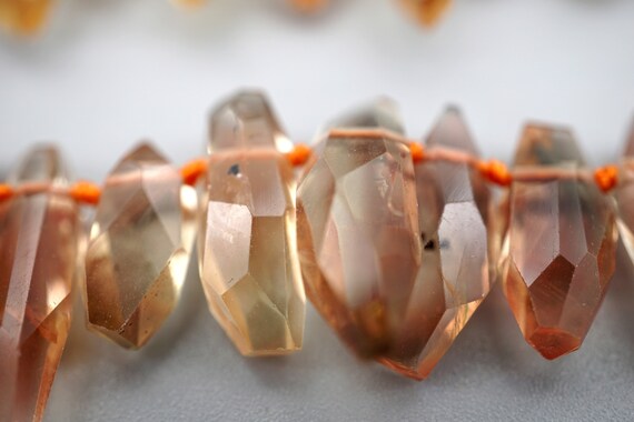 Oregon Sunstone Facted Beads 9-21.5mm (etb01539) Healing Stone/unique Jewelry/vintage Jewelry/オレゴンサンストーン