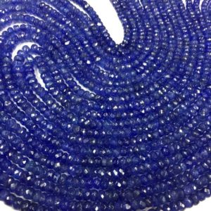 Shop Tanzanite Beads! Top Quality~~Tanzanite Beads-Natural Tanzanite Faceted Rondelle Beads Jewelry Making Tanzanite Gemstone Wholesale Tanzanite | Natural genuine beads Tanzanite beads for beading and jewelry making.  #jewelry #beads #beadedjewelry #diyjewelry #jewelrymaking #beadstore #beading #affiliate #ad