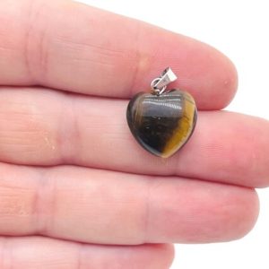 Shop Tiger Eye Pendants! Tiger Eye Heart Pendant – Crystals Pendant Healing – Mini Crystal Pendant – Gifts – NC1124 | Natural genuine Tiger Eye pendants. Buy crystal jewelry, handmade handcrafted artisan jewelry for women.  Unique handmade gift ideas. #jewelry #beadedpendants #beadedjewelry #gift #shopping #handmadejewelry #fashion #style #product #pendants #affiliate #ad