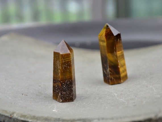 Tiger's Eye Tower Point Mini Crystal Tower Gemstone Obelisk For Jewelry Making Gift Bulk Wholesale