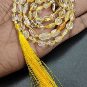 Shop Topaz Chip & Nugget Beads! Hand Knotted Necklace,Natural Yellow Topaz Nugget Necklace,Topaz Necklace,Topaz Nugget Necklace,Hand Knotted Nugget Necklace,Pebble Nuggets | Natural genuine chip Topaz beads for beading and jewelry making.  #jewelry #beads #beadedjewelry #diyjewelry #jewelrymaking #beadstore #beading #affiliate #ad
