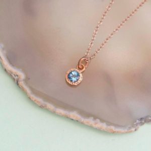 Shop Topaz Pendants! Blue Topaz Necklace Rose Gold November Birthstone Necklace for Mom Dainty Rose Gold Necklace Dainty Gemstone Necklace Mothers Day Jewelry | Natural genuine Topaz pendants. Buy crystal jewelry, handmade handcrafted artisan jewelry for women.  Unique handmade gift ideas. #jewelry #beadedpendants #beadedjewelry #gift #shopping #handmadejewelry #fashion #style #product #pendants #affiliate #ad