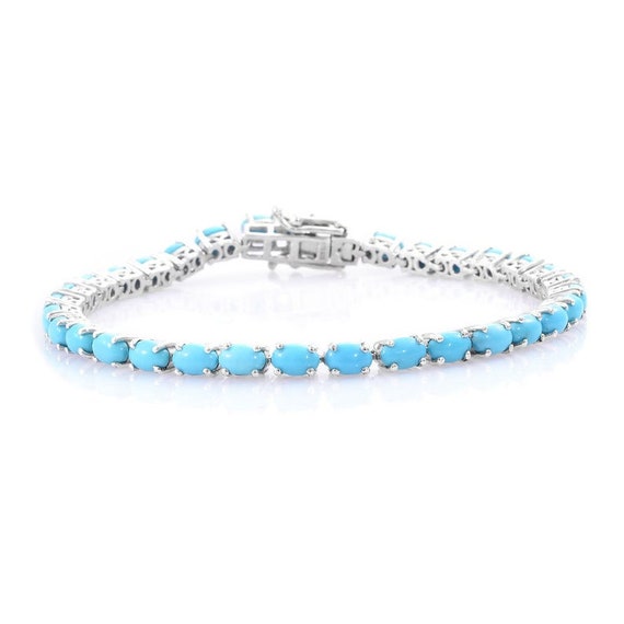 Arizona Sleeping Beauty Turquoise Tennis Bracelet , Turquoise Tennis Bracelet, Turquoise Bracelet, Turquoise Jewelry ,gift For Her