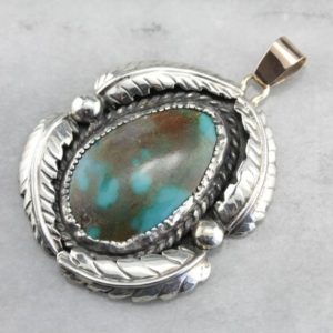 Shop Turquoise Pendants! Native American Turquoise Pendant, Statement Necklace, Large Cabochon Pendant UP630P-P | Natural genuine Turquoise pendants. Buy crystal jewelry, handmade handcrafted artisan jewelry for women.  Unique handmade gift ideas. #jewelry #beadedpendants #beadedjewelry #gift #shopping #handmadejewelry #fashion #style #product #pendants #affiliate #ad