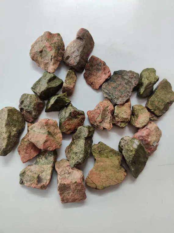Raw Unakite Stone, Rough Unakite Crystal, Heart Chakra, Pink And Green Stone, Protection Stone, Self Love Stone