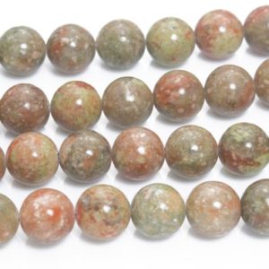 fall color Autumn jasper beads – pink and green Chinese unakite beads – colorful gemstones for jewelry making – 4-14mm round beads -15inch | Natural genuine round Gemstone beads for beading and jewelry making.  #jewelry #beads #beadedjewelry #diyjewelry #jewelrymaking #beadstore #beading #affiliate #ad