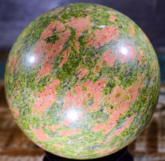 Unakite Sphere  4" In Diameter 3.7 Pounds