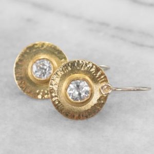 Shop Zircon Earrings! 22K Gold Zircon Drop Earrings, White Zircon Gold Earrings, Zircon Jewelry, Bridal Jewelry, Birthday Gift NJAUHQFZ | Natural genuine Zircon earrings. Buy handcrafted artisan wedding jewelry.  Unique handmade bridal jewelry gift ideas. #jewelry #beadedearrings #gift #crystaljewelry #shopping #handmadejewelry #wedding #bridal #earrings #affiliate #ad