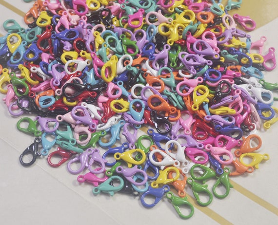 10/20/30/50/100pcs Mixed Color Lobster Clasps,13 Colors,claw Clasp,lobster Clasps,12x8mm,metal Clasps, Jewelry Making Supplies
