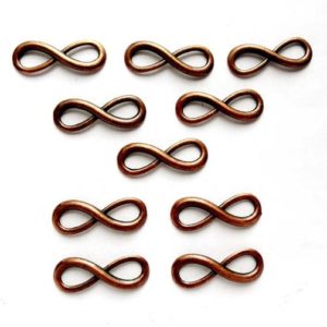 Shop Jewelry Connectors! 10 Antique Copper Infinity Symbol Connectors – 3-41 | Shop jewelry making and beading supplies, tools & findings for DIY jewelry making and crafts. #jewelrymaking #diyjewelry #jewelrycrafts #jewelrysupplies #beading #affiliate #ad