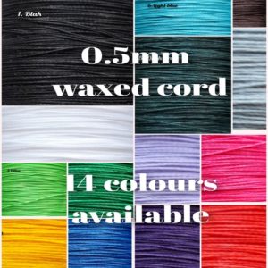 Shop Cord! 10 meters 0.5mm round waxed cord, Thin twisted cord for jewelry making, Thread for craft, Strong cord for sewing | Shop jewelry making and beading supplies, tools & findings for DIY jewelry making and crafts. #jewelrymaking #diyjewelry #jewelrycrafts #jewelrysupplies #beading #affiliate #ad