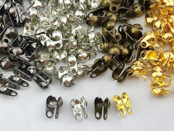 1000 Iron Calotte End Covers: Crimp Bead Tips, Jewelry Making
