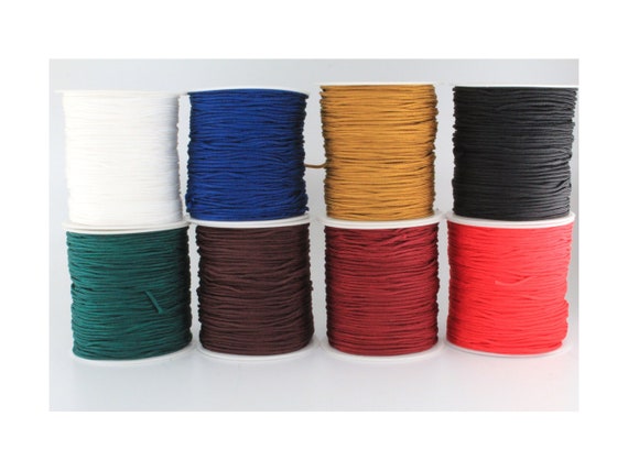 100m 2mm Nylon Rope Cord Large Spool Roll Knotting Braided Rattail String Thread Wire For Jewelry Making Diy Projects