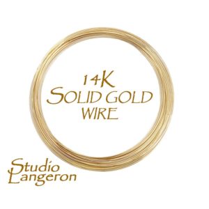 Shop Stringing Material for Jewelry Making! 14K solid yellow gold wire 32-15 gauge Half-Hard, Gold wire, Jewelry making, 14K solid gold, Solid gold wire, Gold findings – 4 inch (10 cm) | Shop jewelry making and beading supplies, tools & findings for DIY jewelry making and crafts. #jewelrymaking #diyjewelry #jewelrycrafts #jewelrysupplies #beading #affiliate #ad