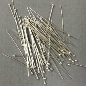 Shop Head Pins & Eye Pins! 20 pc 1.5" 22 gauge Sterling Silver Ball Head Pins 1.5mm Ball Bead, Sterling Silver Headpin, 925 Silver Headpin, Choose Quantity | Shop jewelry making and beading supplies, tools & findings for DIY jewelry making and crafts. #jewelrymaking #diyjewelry #jewelrycrafts #jewelrysupplies #beading #affiliate #ad
