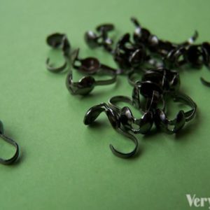 Shop Bead Tips & Knot Covers! 200 pcs of Gunmetal Black Fold Over Clam Shell Clasps Bead Tips 3x9mm A3481 | Shop jewelry making and beading supplies, tools & findings for DIY jewelry making and crafts. #jewelrymaking #diyjewelry #jewelrycrafts #jewelrysupplies #beading #affiliate #ad