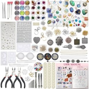 Shop Jewelry Making Kits! 411pcs Cabochon Gem Pendant Earrings Resin Silicone Molds Jewelry Making Supply Kit,Jewelry Making kit | Shop jewelry making and beading supplies, tools & findings for DIY jewelry making and crafts. #jewelrymaking #diyjewelry #jewelrycrafts #jewelrysupplies #beading #affiliate #ad