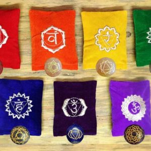 Shop Chakra Stone Sets! 7 Chakra Pillows Round Engraved Chakra Stone Set Yoga Pillow Set Reiki Crystal Healing Hand Embroidered Sanskrit Symbol Reiki Chakras | Shop jewelry making and beading supplies, tools & findings for DIY jewelry making and crafts. #jewelrymaking #diyjewelry #jewelrycrafts #jewelrysupplies #beading #affiliate #ad