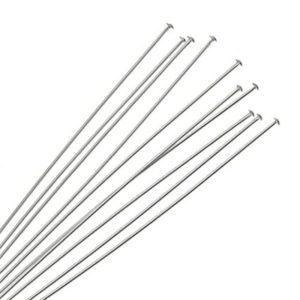 Shop Head Pins & Eye Pins! 925 Sterling Silver FLAT HEAD PINS 1", 1.5", 2", 3" inch – wholesale jewellery making findings | Shop jewelry making and beading supplies, tools & findings for DIY jewelry making and crafts. #jewelrymaking #diyjewelry #jewelrycrafts #jewelrysupplies #beading #affiliate #ad