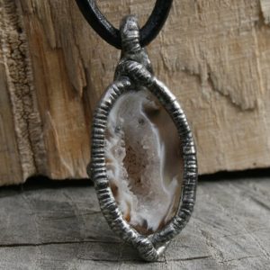 Shop Agate Pendants! raw mens necklace, men pendant, agate necklace, druzy pendant, beige necklace, goth rustic necklace pagan necklace personal amulet men style | Natural genuine Agate pendants. Buy handcrafted artisan men's jewelry, gifts for men.  Unique handmade mens fashion accessories. #jewelry #beadedpendants #beadedjewelry #shopping #gift #handmadejewelry #pendants #affiliate #ad