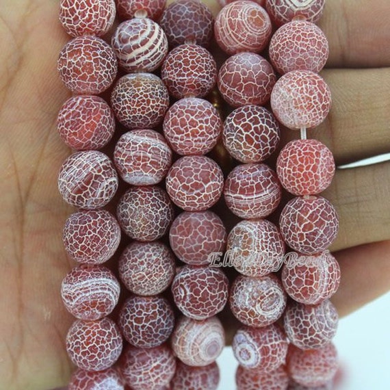 Full Strand 10mm Matte Gemstone Beads,matte Round Agate Beads,frosted Red Agate Beads,neckalce Beads,jewelry Supplies--38pcs--15inches-ba021