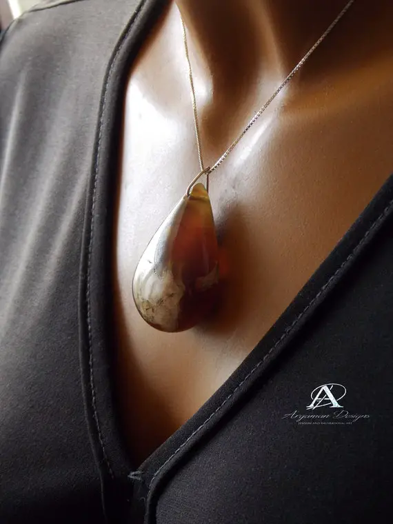 Natural Amber Jewelry , 100% Natural Amber Pendant , Unique Of Its Kind, Rare From Indonesia
