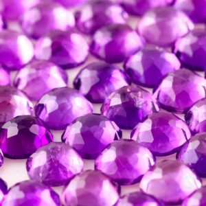 Shop Amethyst Cabochons! Amethyst (African) Rose Cut Cabochon 6mm Square Cushion – per stone | Natural genuine stones & crystals in various shapes & sizes. Buy raw cut, tumbled, or polished gemstones for making jewelry or crystal healing energy vibration raising reiki stones. #crystals #gemstones #crystalhealing #crystalsandgemstones #energyhealing #affiliate #ad