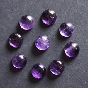 Shop Amethyst Cabochons! Amethyst Cabochon Gemstone Natural 3x3MM To 25×25 MM Round Shape Purple Calibrated Gemstone Lot For Earring Ring Pendant And Jewelery Making | Natural genuine stones & crystals in various shapes & sizes. Buy raw cut, tumbled, or polished gemstones for making jewelry or crystal healing energy vibration raising reiki stones. #crystals #gemstones #crystalhealing #crystalsandgemstones #energyhealing #affiliate #ad