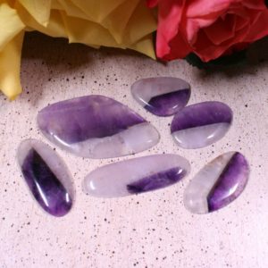 Shop Amethyst Cabochons! Phantom Amethyst Cabochons! Amethyst and Quartz, Polished Amethyst | Natural genuine stones & crystals in various shapes & sizes. Buy raw cut, tumbled, or polished gemstones for making jewelry or crystal healing energy vibration raising reiki stones. #crystals #gemstones #crystalhealing #crystalsandgemstones #energyhealing #affiliate #ad