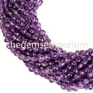 Shop Amethyst Bead Shapes! Amethyst Plain Puff Coin Gemstone Beads, Natural Smooth Gemstone Beads, Gemstone Beads, AA Quality,Gemstone for Jewelry Making | Natural genuine other-shape Amethyst beads for beading and jewelry making.  #jewelry #beads #beadedjewelry #diyjewelry #jewelrymaking #beadstore #beading #affiliate #ad
