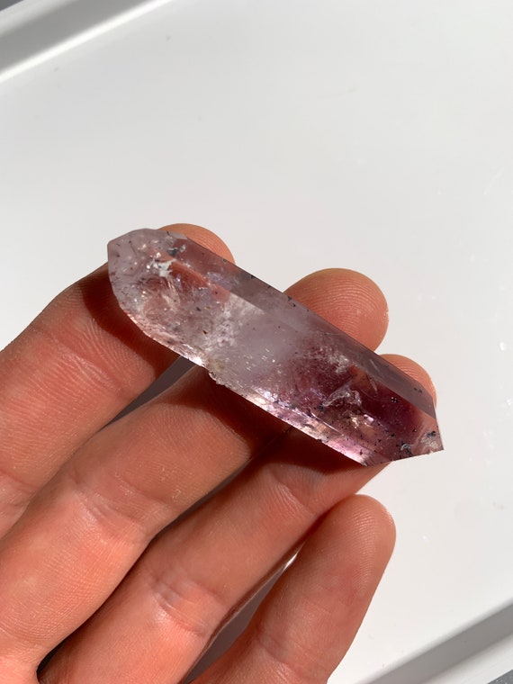 Amethyst Kristall Doppelender Aus Namibia / Brandberg Amethyst / Sammler Stück / Mineralien / Geschenk Deko Heilstein