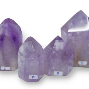 Shop Amethyst Points & Wands! Amethyst Crystal Tower 40-50mm you choose | Natural genuine stones & crystals in various shapes & sizes. Buy raw cut, tumbled, or polished gemstones for making jewelry or crystal healing energy vibration raising reiki stones. #crystals #gemstones #crystalhealing #crystalsandgemstones #energyhealing #affiliate #ad