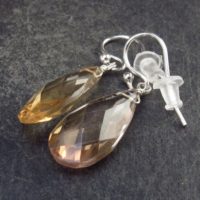 Stunning Natural Faceted Drop Shape Ametrine Crystal Silver Earrings – 1.2" – 2.69 Grams | Natural genuine Gemstone jewelry. Buy crystal jewelry, handmade handcrafted artisan jewelry for women.  Unique handmade gift ideas. #jewelry #beadedjewelry #beadedjewelry #gift #shopping #handmadejewelry #fashion #style #product #jewelry #affiliate #ad