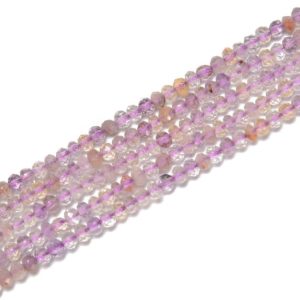 Natural Ametrine Faceted Rondelle Beads Size 3×3.5mm 15.5'' Strand | Natural genuine faceted Ametrine beads for beading and jewelry making.  #jewelry #beads #beadedjewelry #diyjewelry #jewelrymaking #beadstore #beading #affiliate #ad