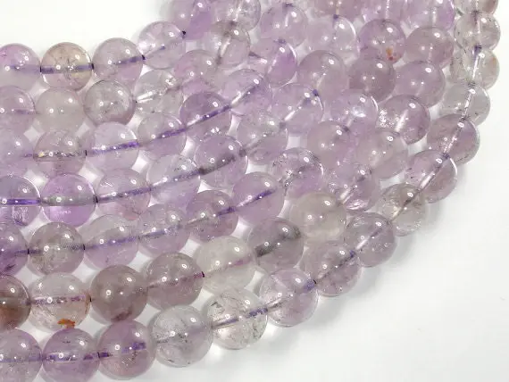 Light Amethyst Ametrine 10mm (10.4mm) Round Beads, 15.5 Inch, Full Strand, Approx 39 Beads, Hole 1mm (115054049)