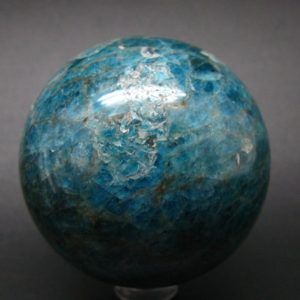 Shop Apatite Shapes! Large neon blue Apatite sphere from Madagascar- 311.2 GRAMS – 2.2" | Natural genuine stones & crystals in various shapes & sizes. Buy raw cut, tumbled, or polished gemstones for making jewelry or crystal healing energy vibration raising reiki stones. #crystals #gemstones #crystalhealing #crystalsandgemstones #energyhealing #affiliate #ad