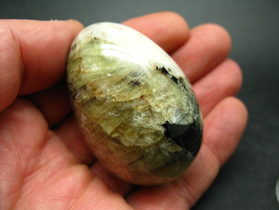 Russian Treasure From The Earth!! Rare Apatite Natrolite Arfvedsonite Egg From Russia - 2.1"