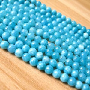 Aquamarine Beads Blue Aquamarine Beads Bracelet Beads Necklace Beads 6mm 8mm 10mm Beads Bulk Wholesale | Natural genuine beads Array beads for beading and jewelry making.  #jewelry #beads #beadedjewelry #diyjewelry #jewelrymaking #beadstore #beading #affiliate #ad