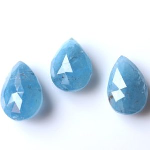 Shop Aquamarine Shapes! 100% Natural Blue Aquamarine Rose Cut Briolette Faceted Loose Gemstone Wholesale Lot Aquamarine Pear Shape Gemstone March Birthstone | Natural genuine stones & crystals in various shapes & sizes. Buy raw cut, tumbled, or polished gemstones for making jewelry or crystal healing energy vibration raising reiki stones. #crystals #gemstones #crystalhealing #crystalsandgemstones #energyhealing #affiliate #ad