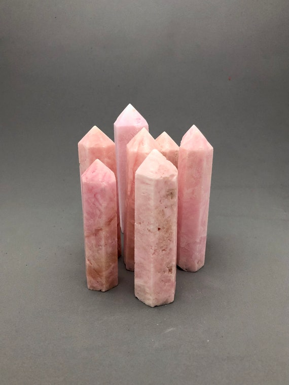 Pink Aragonite Crystal Point (3 1/16"+ Tall) For Crystal Grids, Crystal Magic, Air Magick, Whimsical Cloud Kawaii Decor, Metaphysical Stone