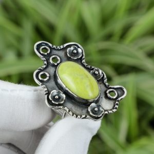 Shop Serpentine Rings! Australian Serpentine Ring 925 Sterling Silver Ring Ring Size 8.25 High Quality Gemstone Ring Handmade Ring Brand New Ring Jewelry For Gift | Natural genuine Serpentine rings, simple unique handcrafted gemstone rings. #rings #jewelry #shopping #gift #handmade #fashion #style #affiliate #ad