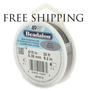 Shop Beading Wire! Beadalon 49 Strand Beading Wire .015 30ft & 100ft Spools – Free Shipping – Beading String Tiger tail Beadalon 49 15 30 100 – Beading Wire | Shop jewelry making and beading supplies, tools & findings for DIY jewelry making and crafts. #jewelrymaking #diyjewelry #jewelrycrafts #jewelrysupplies #beading #affiliate #ad