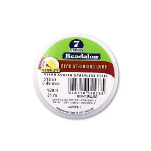 Shop Beading Wire! Beadalon 7 Strand Beading Wire .018 30ft & 100ft Spools – Beading String Tiger tail Beadalon 7 18 30 100 – Beading Wire | Shop jewelry making and beading supplies, tools & findings for DIY jewelry making and crafts. #jewelrymaking #diyjewelry #jewelrycrafts #jewelrysupplies #beading #affiliate #ad