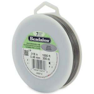Shop Beading Wire! Beadalon 7 Strand Beading Wire .018 1000ft Spools  Beading String  Beadalon 7 18 1000 – Beading Wire | Shop jewelry making and beading supplies, tools & findings for DIY jewelry making and crafts. #jewelrymaking #diyjewelry #jewelrycrafts #jewelrysupplies #beading #affiliate #ad