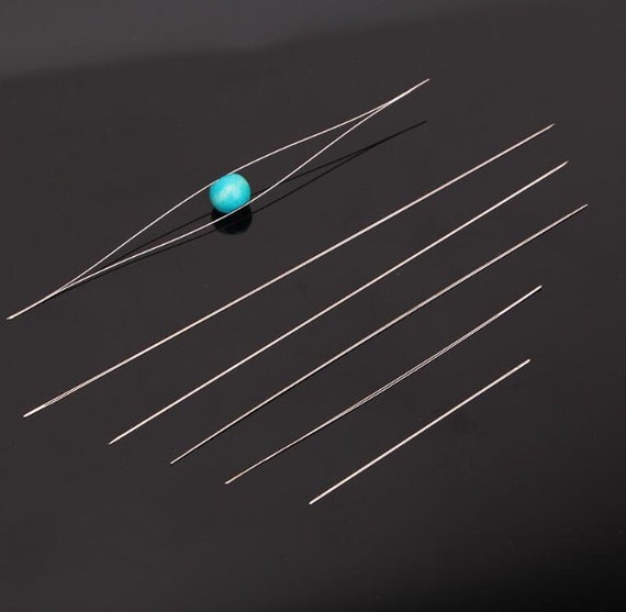 Beading Needles, Flexible Twisted Steel, Eye Beading Needles For Pearl Knotting, Stringing Beads Gemstones 2 Inch 3 Inch 4 Inch 4.5 5 Inch Beading Needles, Flexible Twisted Steel, Eye Beading Needles For Pearl Knotting, Stringing Beads Gemstones 2 Inch 3 Inch 4 Inch 4.5 5 Inch