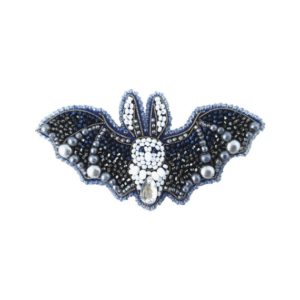 Shop Learn Beading - Books, Kits & Tutorials! Beadwork kit for creating brooch "Bat", DIY Jewelry making kit, Seed beaded brooch, Bead Embroidery Kit | Shop jewelry making and beading supplies, tools & findings for DIY jewelry making and crafts. #jewelrymaking #diyjewelry #jewelrycrafts #jewelrysupplies #beading #affiliate #ad