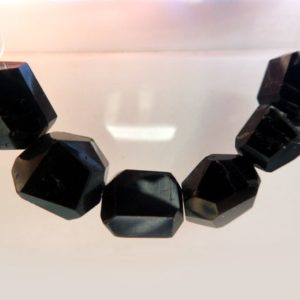 Shop Black Tourmaline Chip & Nugget Beads! Black Tourmaline Crystals Nuggets -9-10x9mm, 6 Beads-jewelry Supply- Black Tourmaline Crystals Beads -stone Beads For Bracelets-craft Beads | Natural genuine chip Black Tourmaline beads for beading and jewelry making.  #jewelry #beads #beadedjewelry #diyjewelry #jewelrymaking #beadstore #beading #affiliate #ad
